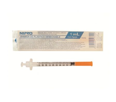 JERINGA INS. 27G ½ NIPRO JD-01U2713-SB UNID. X 1 ML.