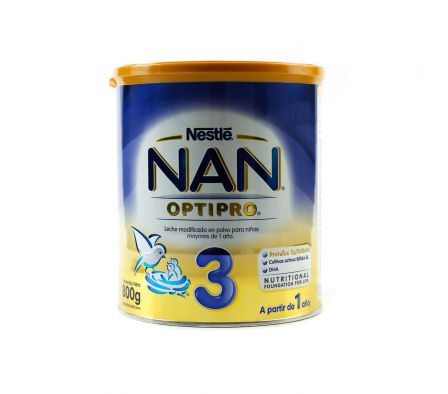 NAN 3 OPTIPRO A PARTIR DE 1 AÑO FR. X 800 GR