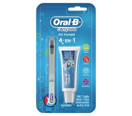 Oral-b cepillo portatil + pasta 20 gramos