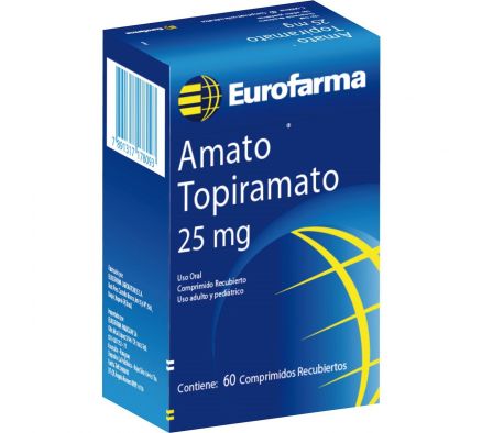 AMATO 25 MG. CJ X 60 COMP. REC.