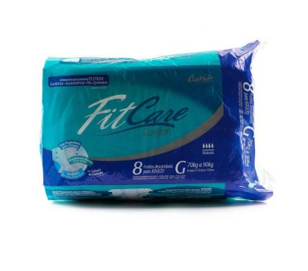 Fit care pañal adulto confort regular grande paq. x 8 unid