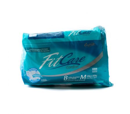 Fit care pañal adulto confort regular mediano paq. x 8 unid