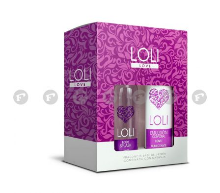 LOLI  ESTUCHE CORPORAL LOVE (BODY SPLASH +EMULSIO)