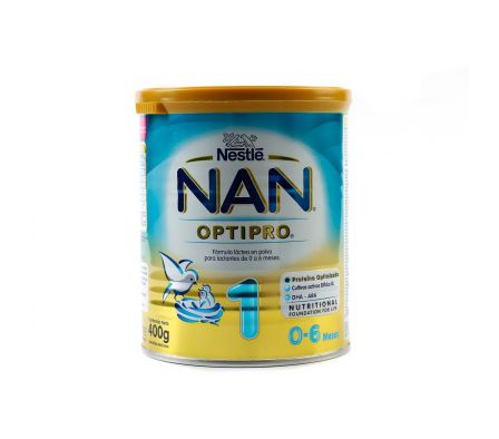 NAN 1 OPTIPRO 0-6 MESES FR. X 400 GR
