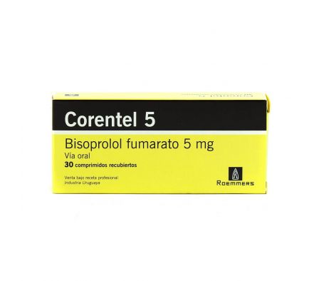 CORENTEL 5 MG. CJ X 30 COMP. REC.