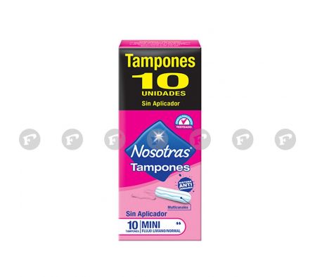 NOSOTRAS TAMP MINI PAQ. X 10 UNID.