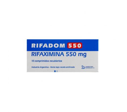 RIFADOM 550 MG. CJ X 10 COMP.