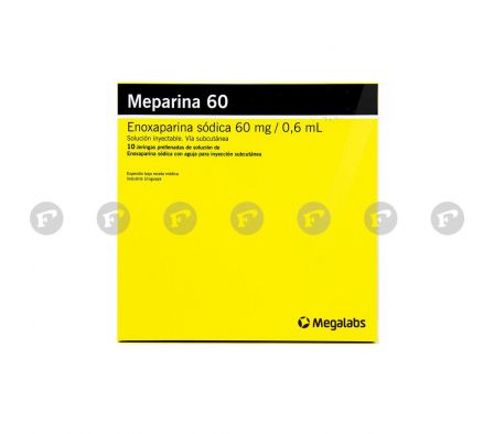 MEPARINA 60 MG / 0,6 ML. CJ X 10 JERINGA PRELLENADA