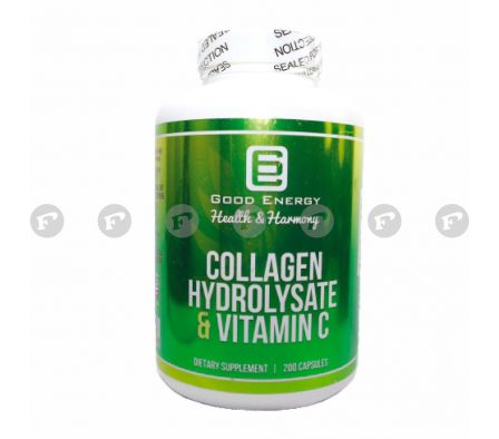 COLLAGEN HYDROLYSATE VIT. C (G.E.) FR. X 200 CÁPS. Colageno