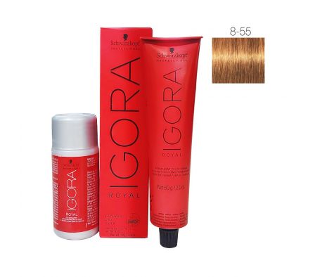 Igora royal tinte 8-55 rubio claro dor intenso + agua./.