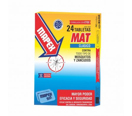 MAPEX MAT CLASICO CJ X 24 TABL.