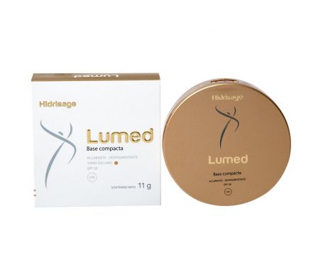 Hidrisage lumed base compacta tono obscuro spf50 11 grs