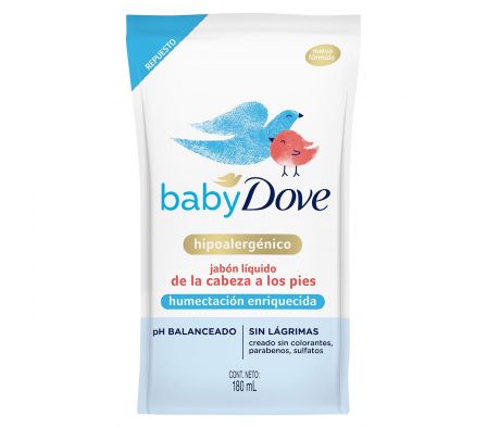 Dove baby jabon liquido h enriq 180 ml