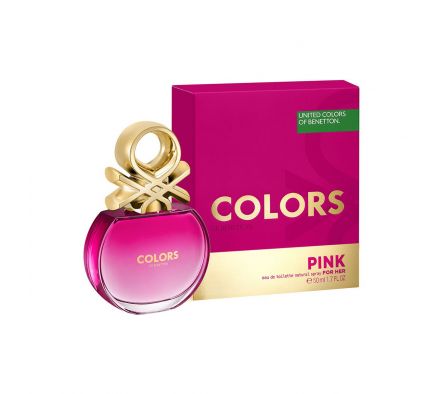 Benetton color pink edt 50 ml