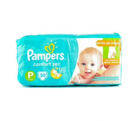Pampers confort sec verde pequeño x 50 unid.