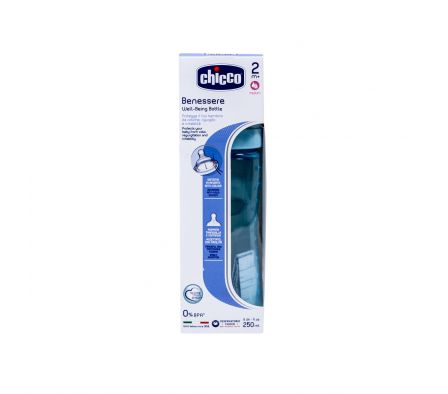 CHICCO BIB. FL AJUSTAB SIL AZUL 2M+ 250 ML