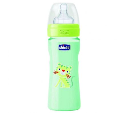 CHICCO BIB. FL AJUSTAB SIL VERDE 2M+ 250 ML