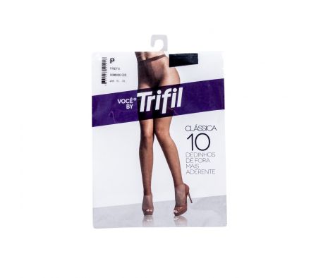 TRIFIL MEDIAS PANTY DEDOS AFUERA PEQ NEGRO 008 UNID../.