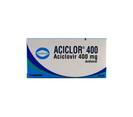 ACICLOR 400 MG. CJ X 10 COMP.