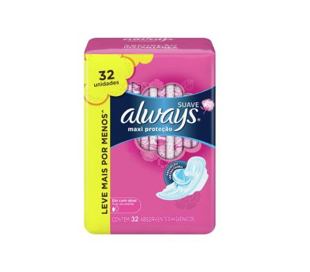 Always maxi proteccion suave c/a x 32 un.