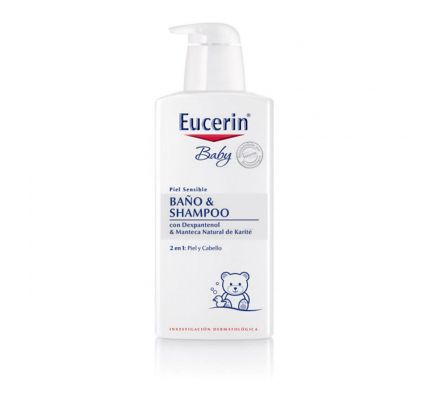 Eucerin baby baño y shampoo todo el cuerpo fr. 400 ml.-*