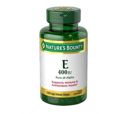 VIT. E 400 IU 180 MG. NATURES BOUNTY FR. X 120 CÁPS.