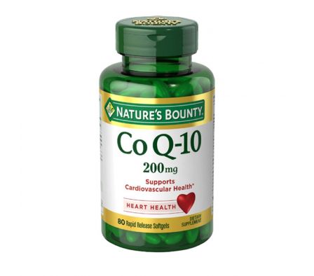 CO Q-10 200 MG. NATURES BOUNTY FR. X 80 CÁPS.