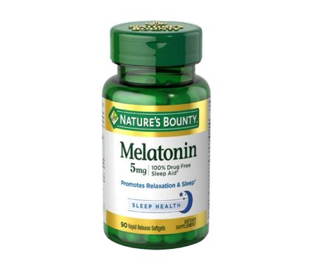 MELATONIN 5 MG. NATURES BOUNTY FR. X 90 CÁPS.