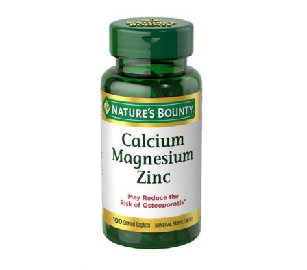 CAL - MAGNES. ZINC C/ VIT. D NAT. BOUNTY FR. X 100 TABL.
