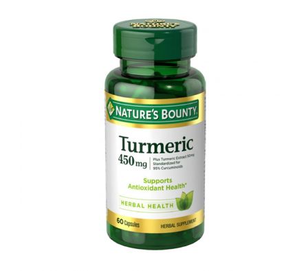 TURMERIC (CURCUMA) 450 MG. NATURES BOUNTY FR. X 60 CÁPS.