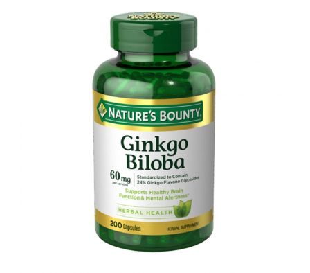GINKGO BILOBA 60 MG. NATURES BOUNTY FR. X 200 CÁPS.