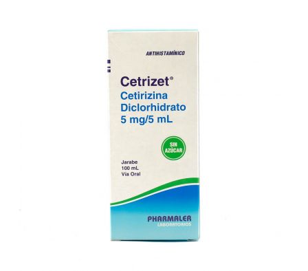 CETRIZET 5 MG. JBE. FR. X 100 ML.