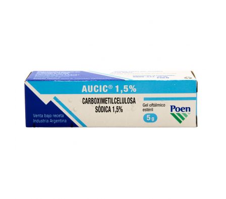 Aucic ® Carboximetilcelulosa Sódica 1,5% - Pomo de 5g
