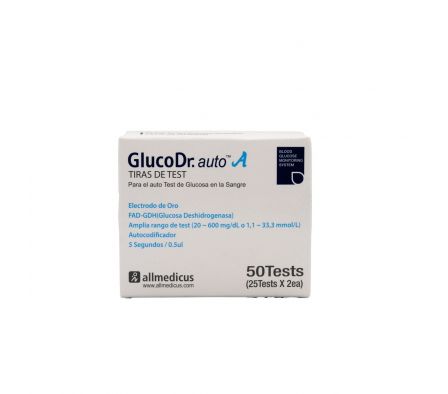 GLUCO DR. REACTIVAS CJ X 50 TIRAS