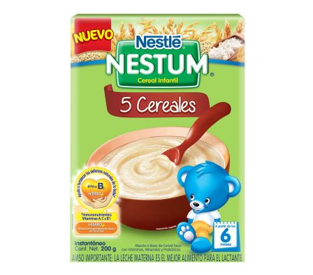 NESTUM 5 CEREALES C/ HIERRO DESDE 6 MESES CJ X 200 GR