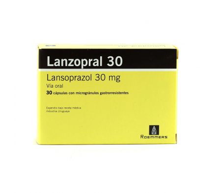 LANZOPRAL 30 MG. CJ X 30 CÁPS.