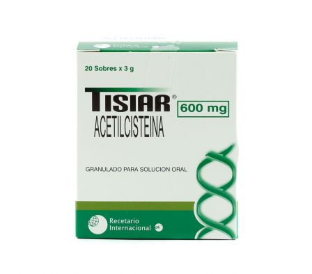 TISIAR 600 MG. POLVO GRANUL. CJ X 20 SOBRES