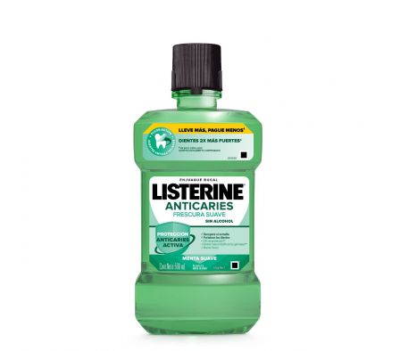 Listerine anticaries zero alcohol 500 ml