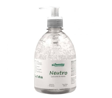 ALCOHOL GEL NEUTRO FARMACENTER FR. X 500 ML../.