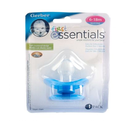 Gerber chupete extra aire siliconado t2 9390 azul
