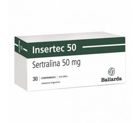 INSERTEC 50 MG. CJ X 30 COMP.