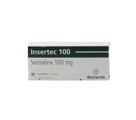 INSERTEC 100 MG. CJ X 30 COMP.