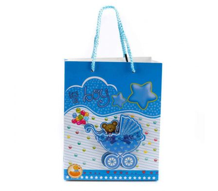 BOLSA PARA REGALO ARMABLE BEBE W72-17 UNID.