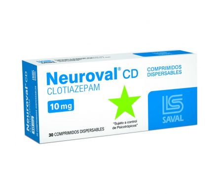 NEUROVAL CD 10 MG. CJ X 30 COMP. DISPERSABLES