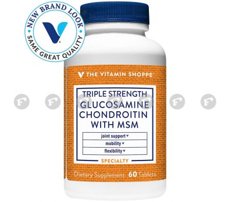 GLUCOSAMINE CHONDROITIN MSM VIT. SHOPPE FR. X 60 TABL.