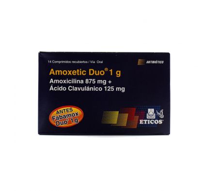 AMOXETIC DUO 1 GR. CJ X 14 COMP. REC.