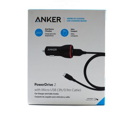 Anker power drive 2 cargador para vehiculo./.