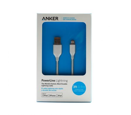 Anker powerline lightning cable white off linas 8111h21./.