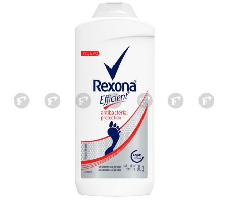 Rexona talco efficient antibacterial 200 gramos