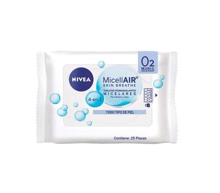 Nivea Facial toallitas desmaqu micelar. paq.25 unid.*&./.